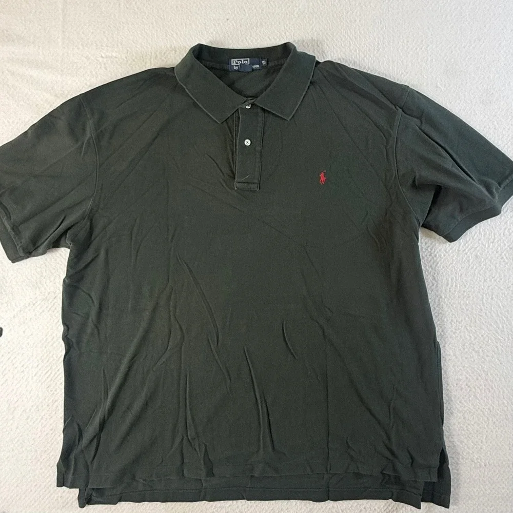 Polo Ralph Lauren Polo Shirt Mens 3XL Big Pique Short Sleeve Green